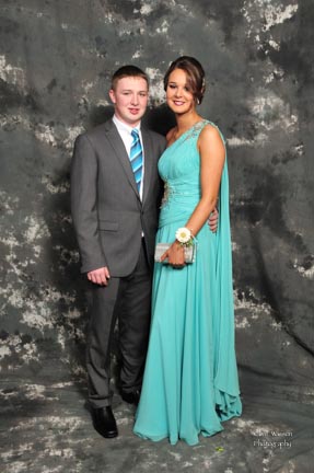 Julie Moore, Head Girl  and Gary Stewart at the Royal and Prior Comprehensive School Raphoe's Prom in An Grianan Hotel Burt.  Photo Clive Wasson
