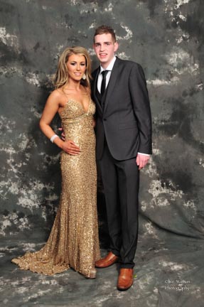 Nicole Parke and Luke Johnston at the Royal and Prior Comprehensive School Raphoe's Prom in An Grianan Hotel Burt.  Photo Clive Wasson