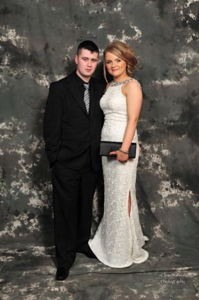 Liam Boyle and Tracy Neely at the Royal and Prior Comprehensive School Raphoe's Prom in An Grianan Hotel Burt.  Photo Clive Wasson