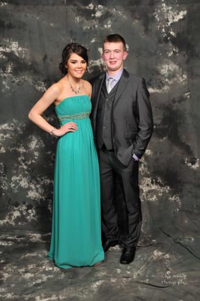 Tory Stewart and Dillon O'Loughlan at the Royal and Prior Comprehensive School Raphoe's Prom in An Grianan Hotel Burt.  Photo Clive Wasson