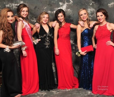 All glammed up girls at the Royal and Prior Comprehensive School Raphoe's Prom in An Grianan Hotel Burt.  Photo Clive Wasson