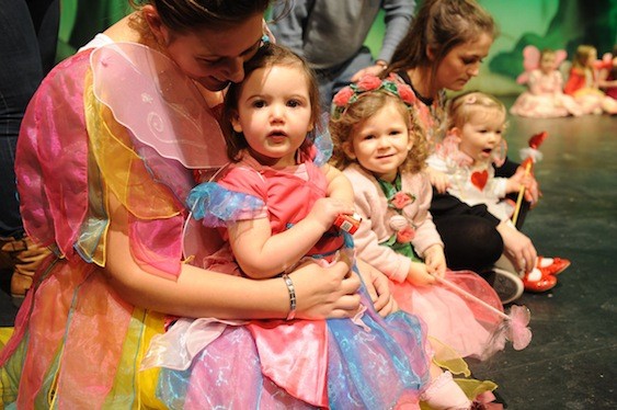 Pictured at rehearsals for the Panto production Snow White and the Seven Dwarfs ia Kyah Hanlon looking splendid in the childrens chorus. PIc by Paddy Gallagher.