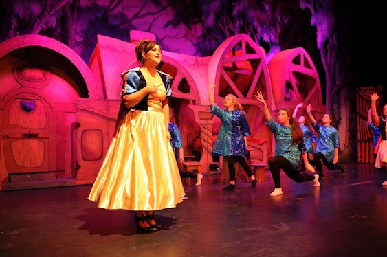 Pantomome lead performer Sarah Terry Sweeney pictured at dress rehearsal on Friday before the 'Snow White and the Seven Dwarfs' first matinee on Saturday at An Grianan Theatre.  The show runs for a week from 18 until 25 January and is produced by Letterkenny Pantomime Society. Pic by Paddy Gallagher.