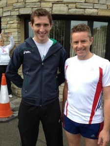 Walker Brendan Boyce from Milford with Senator O Domhnaill.