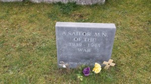 The grave at Cruit Island which locals believed has the wrong headstone and contains the 7'8" man.