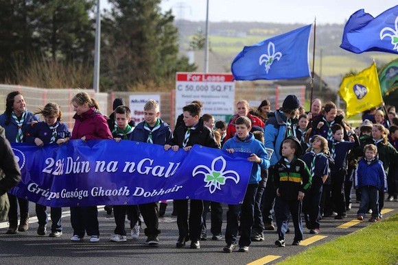 Errigal Scout Counties newest group joins the parade.