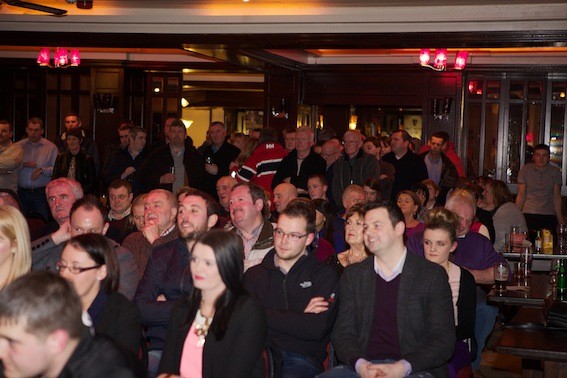 A section of the large crowd which turned up for John O'Donnell's campaign launch in Termon.