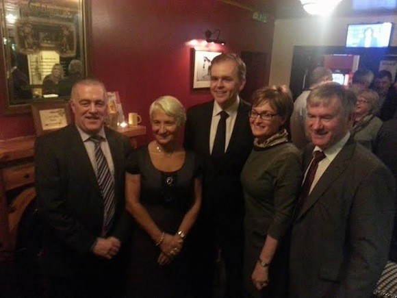 Fine Gael MEPs, TDs, county councillors and possible future county councillors in McClafferty's of Churchill!