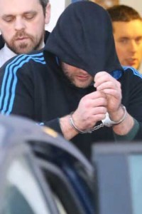 Irish Soldier Mark Cassidy leaving Letterkenny courthouse.  (NWNewspix)