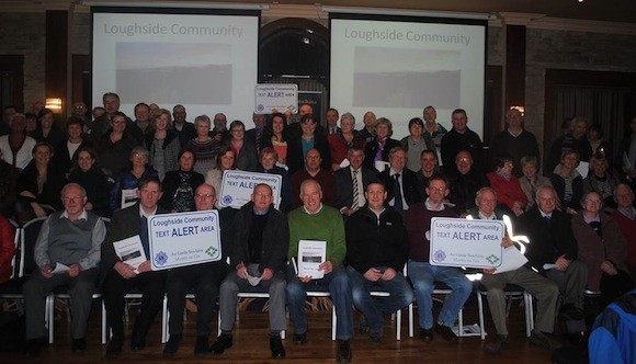 Members of the Loughside Community at last night's launch.