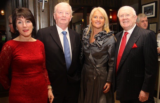 Dolores Nic Geidigh, Cllr David Alcorn, Lorraine Mc Gettigan and MEP Pat the Cope Gallagher at the Donegal Person of the Year award in Dublin.