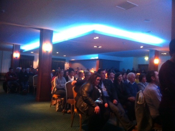 Some of the large crowd at last night's launch.
