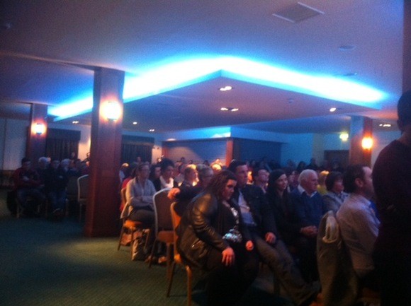 Some of the large crowd at last night's launch.