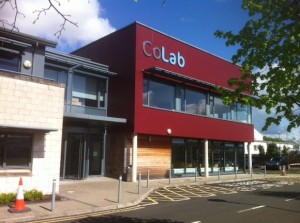 Work started today to double the size of Letterkenny's CoLab building.