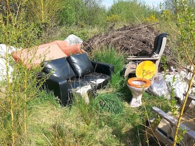 The dump site at Bonagee outside Letterkenny.