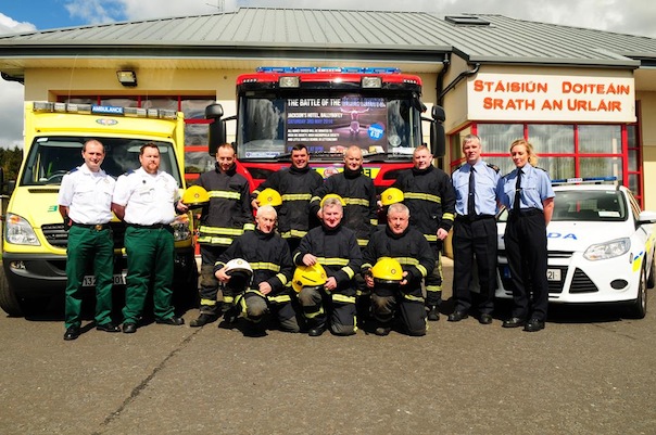 Members of the ambulance service, fire service and Gardai get ready to ruuuuumble!