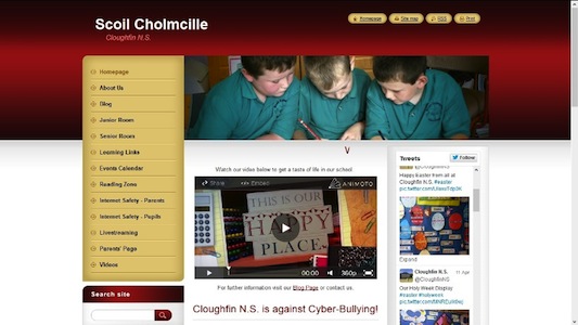 The school's website.