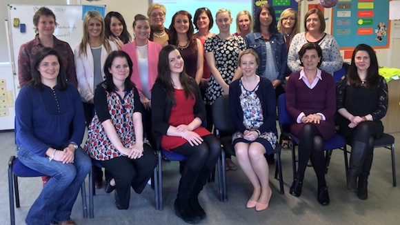 The staff of Letterkenny's Educate Together school.
