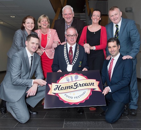 Mayor of Letterkenny Cllr Pascal Blake launches the Homegrown Food Festival  