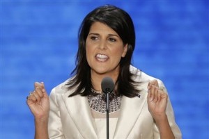 Governor Haley: Praised by Donegal company