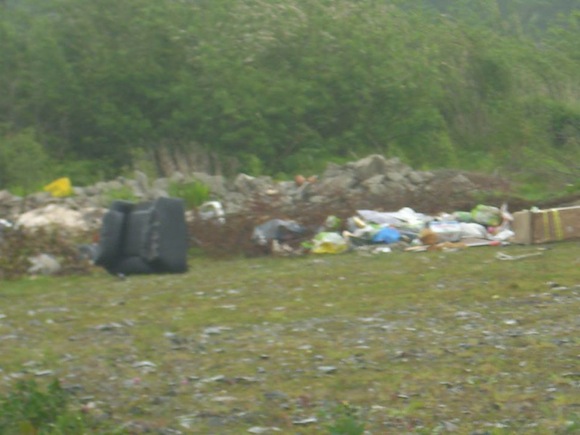 The rubbish left behind at Letterkenny Retail Park