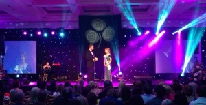 Tamara Payne onstage with Daithi O Se