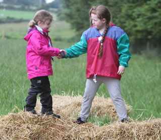 New friends playing at the Beaver Scout Camp.  ((c) North West Newspix)