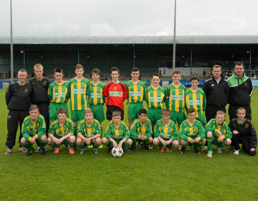 Bonagee  U14 Champions League Team before the final.  Photo Clive Wasson