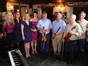 Dancers and musicians at McCafferty's Bar in Letterkenny.