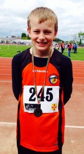 Gold for Patrick Marry in the U-12 High Jump and Bronze in the Long Jump