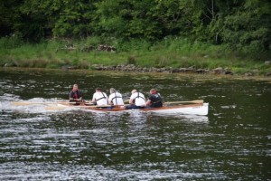 (Inver Rowing Club introduce their new Skiff the 'Charlie F' at Donegal)