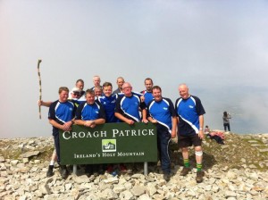 DARA was with this group from St Johnston celebrating at the top of Croagh Patrick 