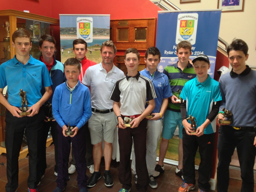 Under 14s,16s and 18s Prize winners