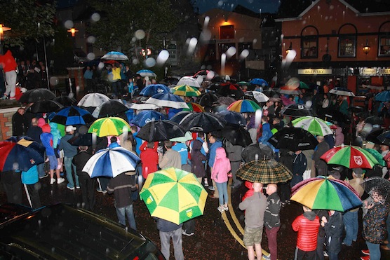 What a brolly good show for the Letterkenny runner. Pic by Brian McDaid.