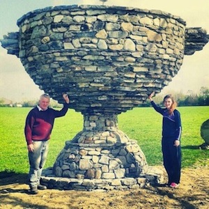 Hundreds of people have been to see Anthony Barrett's Stone Sam in Newtowncunningham! 