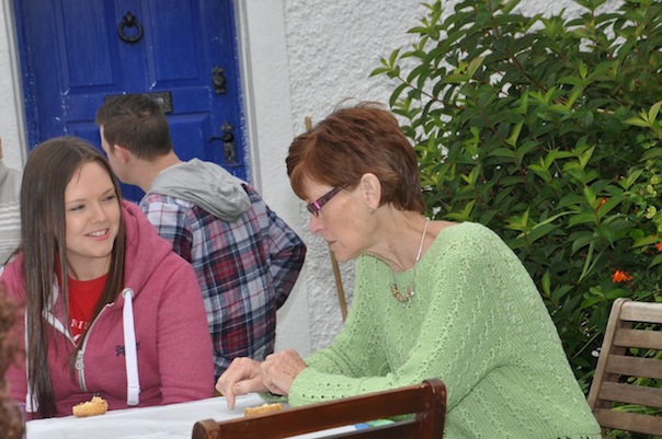 I could have sworn I left a cup of tea here with this scone! Locals enjoy the craic at Pat McCarry's house. ALL PICS BY KIND PERMISSION OF MOSES ALCORN