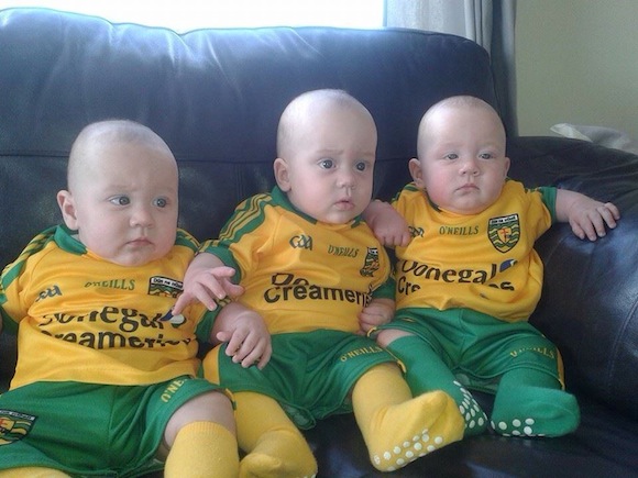 What about this for a hat-trick of Donegal fans?