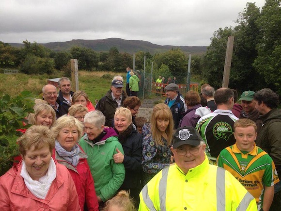 Members of the Glenties protest group.