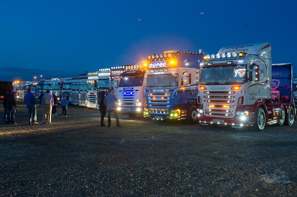 Truck lights on display at the North West Truck Festival on Saturday evening last. All pictures by Clive Wasson.