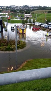 The scene last night in the car park at the Emergency Department donegaldaily.com