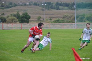 The Green Machine: Conor Greene helped Dungloe to a crucial victory over Termon in the Donegal SFC.