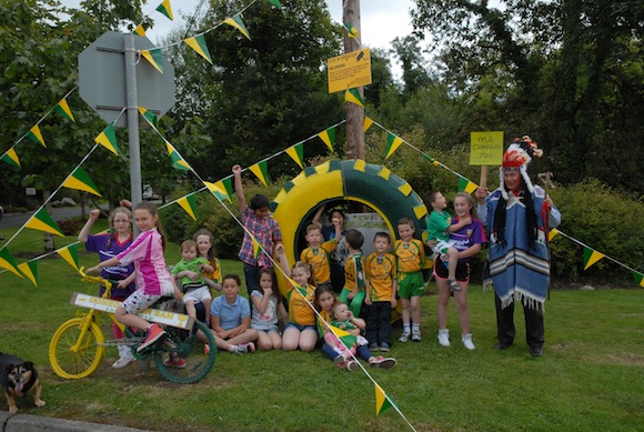 The big chief from Kerry might be a little outnumbered by these Donegal fans from Stranorlar!
