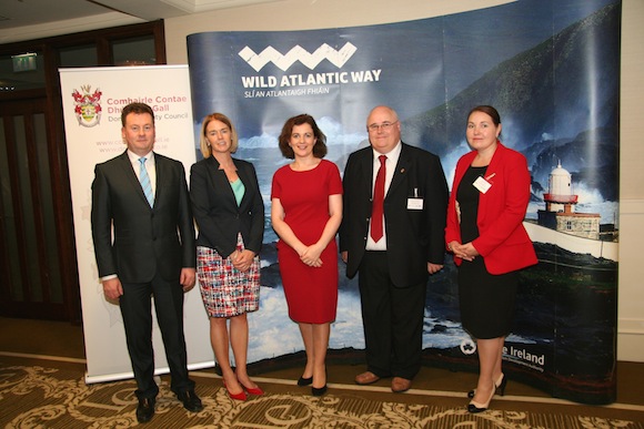 At Thursdays Connecting the Wild Atlantic Way Tourism Conference was Seamus Neely, Donegal County Council, Fiona Monaghan, Failte Ireland, Barney McLaughlin, Donegal County Council and Joy Harron, Donegal Tourism.