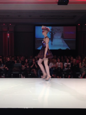 Model Jocelyn on the runway