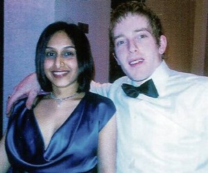Dhara with her husband Michael