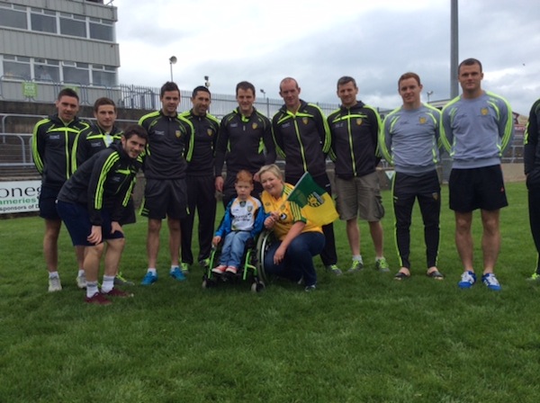 Some of the Donegal team backing Pau and Anne-Marie's campaign.