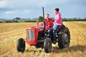 Kellie McBride and Louise mc Laughlin at the Ferguson World Record in Donegal. Pic-Clive Wasson