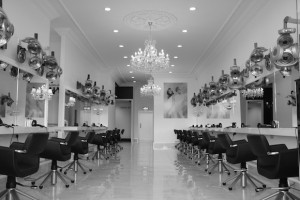 The main salon floor in Patrick Gildea's new hairdressing studio at the Riverside retail Park.