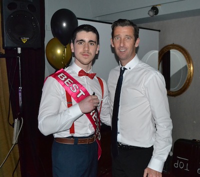 Best dressed male Adam Callaghan with Mr Mc Daid