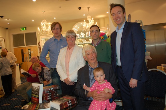 Malachy with his wife Goretti, Sons Dermot, Barry, Briam and grandaughter Ella